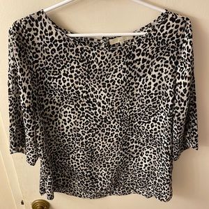 Monk & Lou leopard print blouse